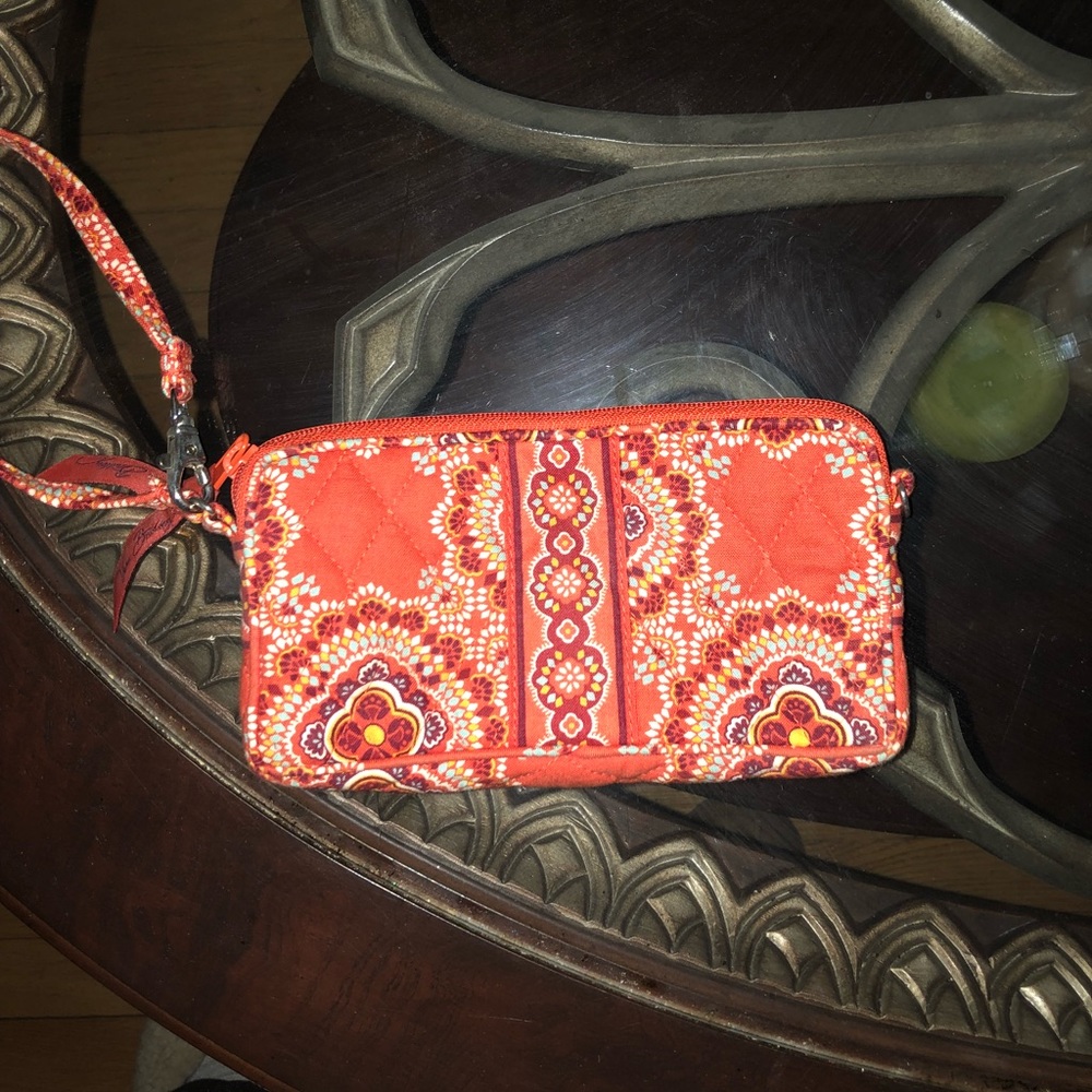 Vera Bradley Orange Wristlet